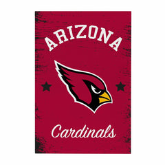 Arizona Cardinals Wood Wall Sign, 16x24, NFL, Home