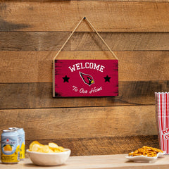 Arizona Cardinals Wood Wall Sign, 6x11, NFL, Home