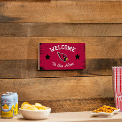 Arizona Cardinals Wood Wall Sign, 6x11, NFL, Home