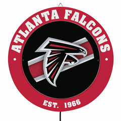 Atlanta Falcons, Metal Lite, Round, NFL