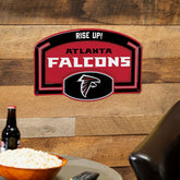 Atlanta Falcons USA Embossed Steel Wall Sign, 11" x 17", NFL, Home