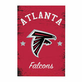 Atlanta Falcons Wood Wall Sign, 16x24, NFL, Home