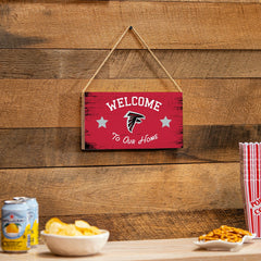 Atlanta Falcons Wood Wall Sign, 6x11, NFL, Home