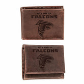 Atlanta Falcons, Bi-Fold and Tri-Fold Wallet Gift Set, Brown, NFL, Home