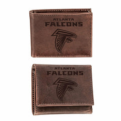 Atlanta Falcons, Bi-Fold and Tri-Fold Wallet Gift Set, Brown, NFL, Home