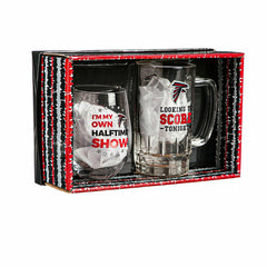 Atlanta Falcons, Stemless 17OZ Wine & Beer 16 OZ Gift Set, NFL