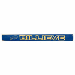 Buffalo Bills Engraved Wood Sign, 1.5" x 18", NFL, Home