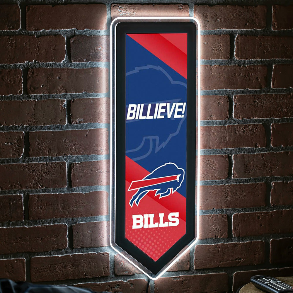 LED Wall Decor, Pennant, Buffalo Bills, NFL, Home