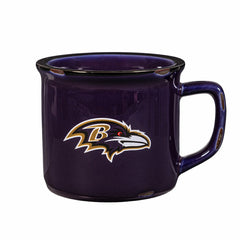 Baltimore Ravens Ceramic Camp Cup with Enamel Finish, 14oz, NFL