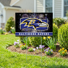 Baltimore Ravens Yard Sign, Patriotic, NFL, Home