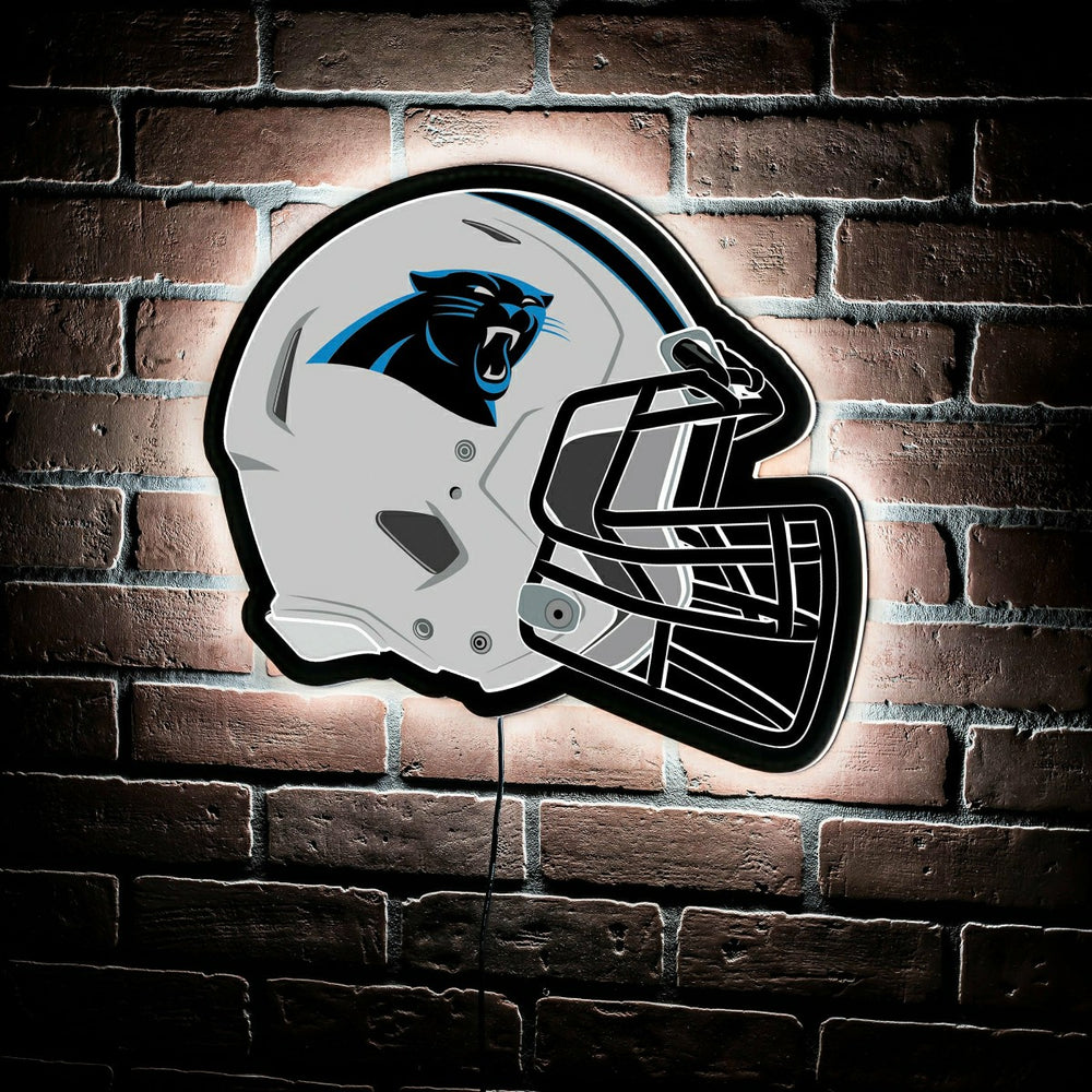 LED Wall Decor, Helmet, Carolina Panthers, NFL, Home