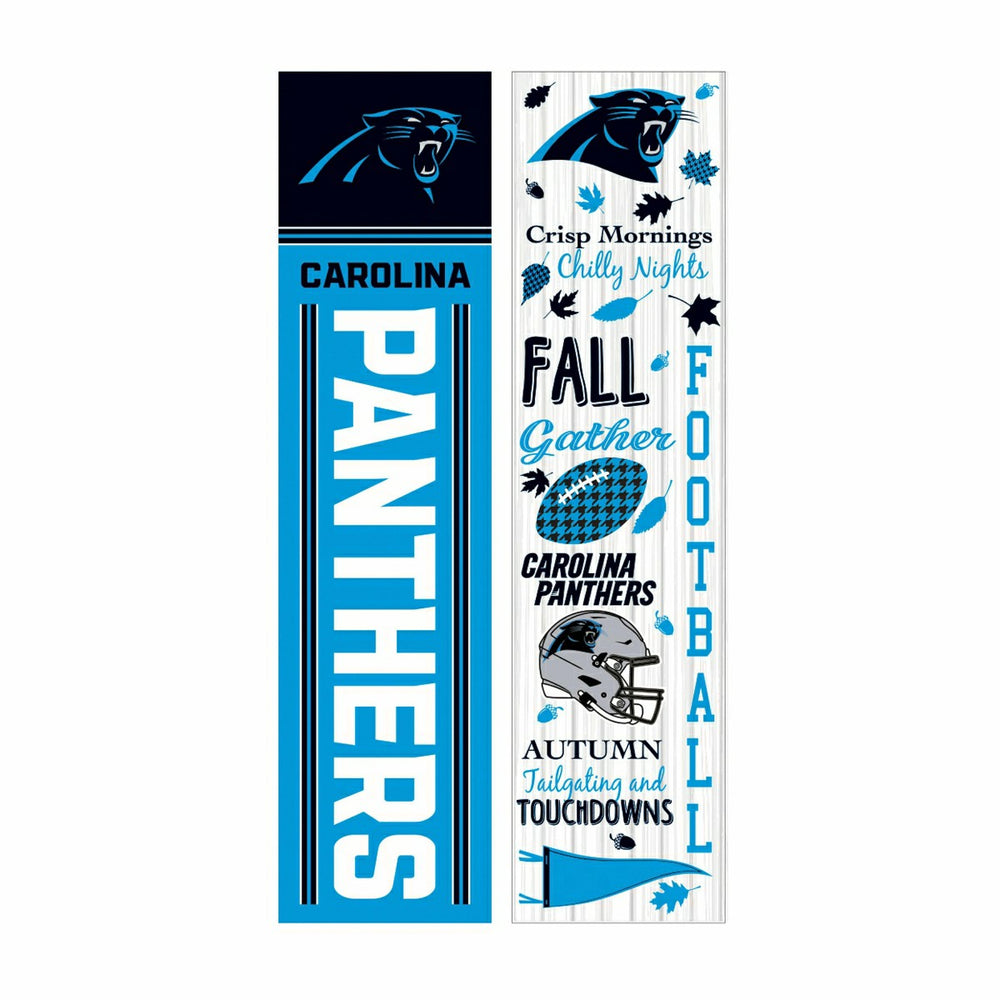 Carolina Panthers 46" Double Sided Leaner, Fall Seasonal, NFL, Home