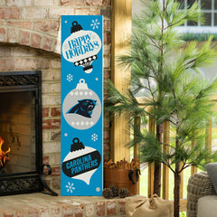 Carolina Panthers 47" Double Sided Leaner, Christmas, NFL, Home