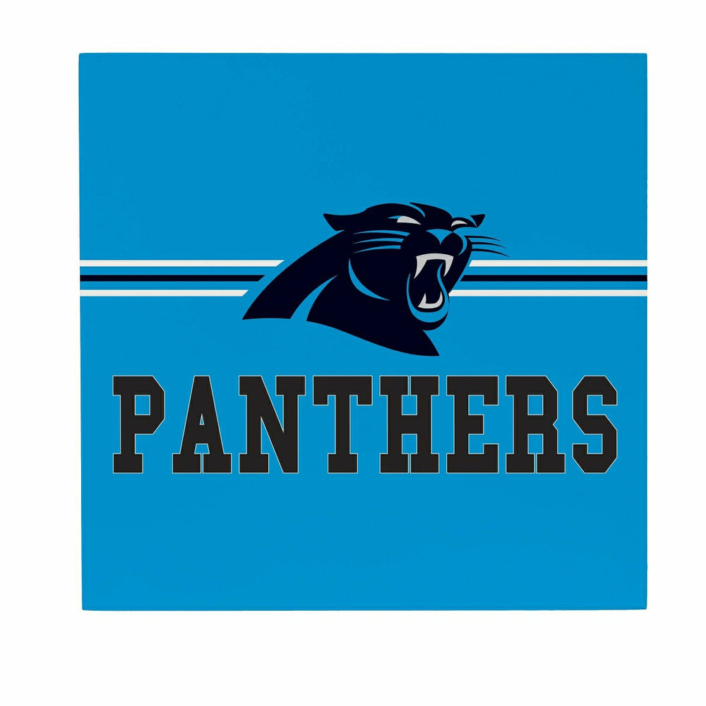 Carolina Panthers Wood Wall Sign, 12x12, NFL, Home
