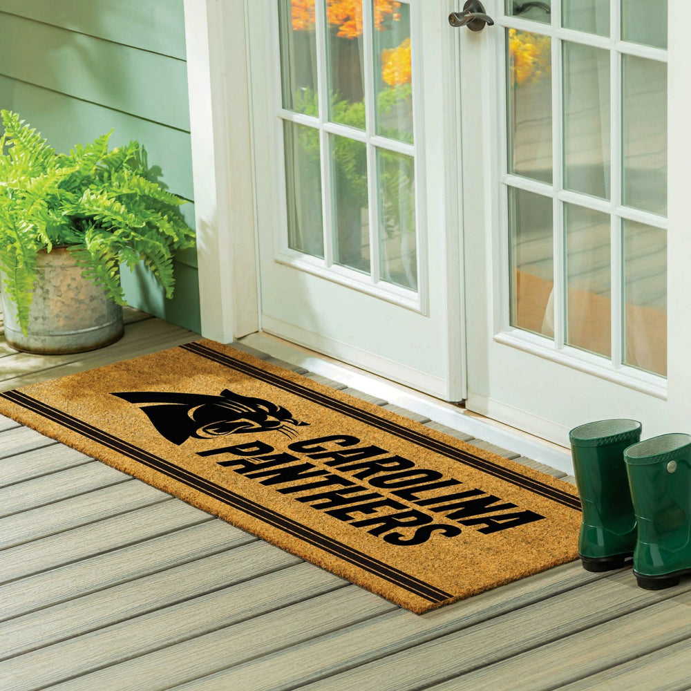 Carolina Panthers Extra Large One Color Coir Mat, 60"x24", NFL