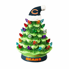 8" LED Ceramic Christmas Tree, Chicago Bears, NFL, Home