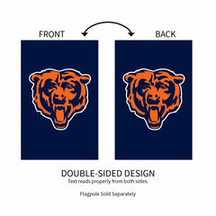 Chicago Bears Applique House Flag, NFL, Home