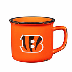 Cincinnati Bengals Ceramic Camp Cup with Enamel Finish, 14oz, NFL