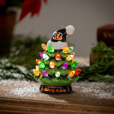 4" Mini LED Tabletop Christmas Tree, Set of 2, Cincinnati Bengals, NFL, Home