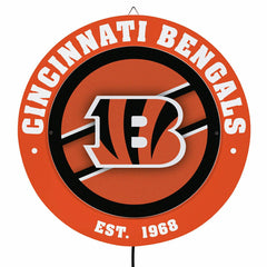 Cincinnati Bengals, Metal Lite, Round, NFL