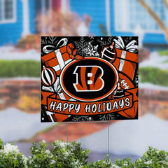 Cincinnati Bengals Yard Sign, Holiday, NFL, Home