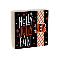 Cincinnati Bengals Block, Holiday, 6x6, NFL, Home