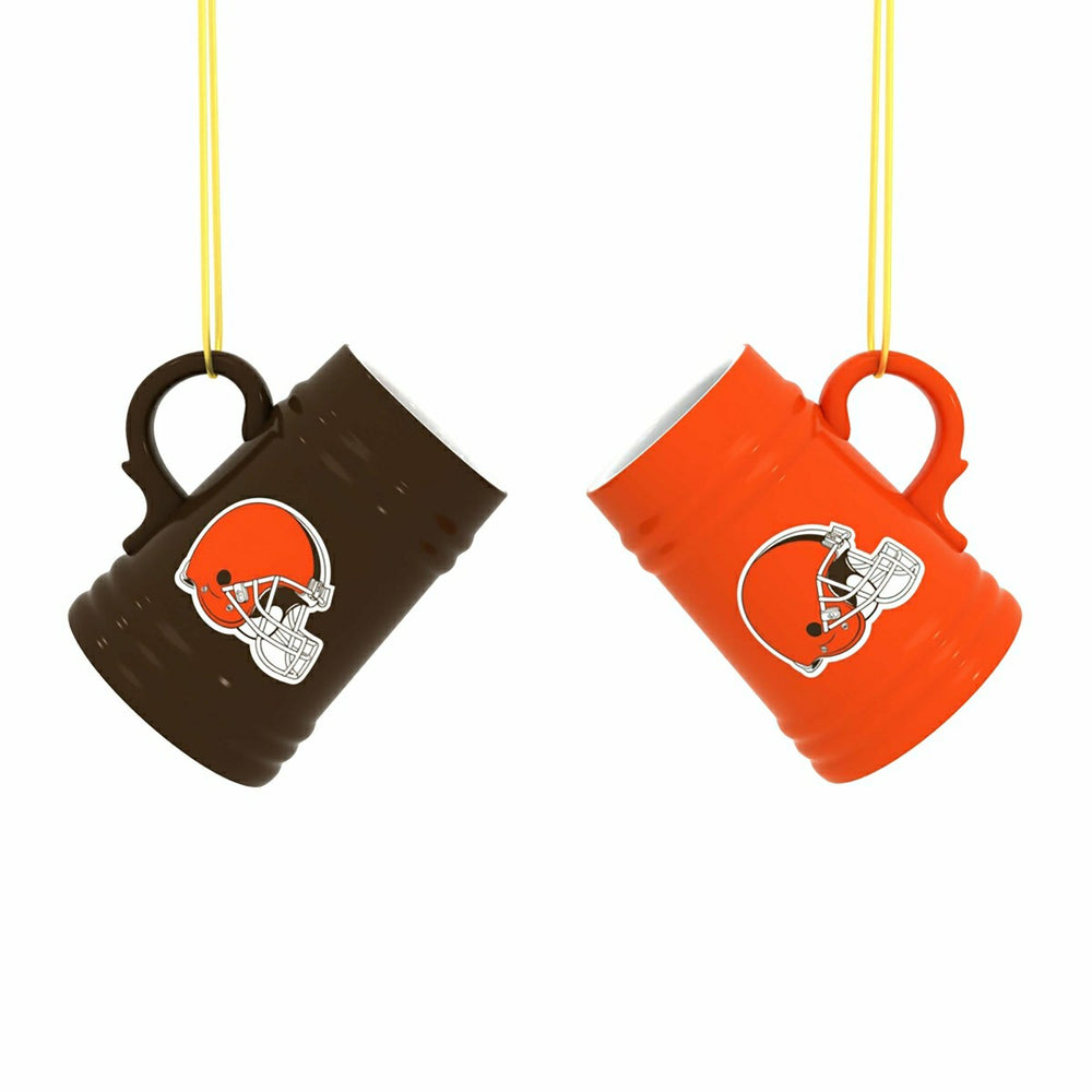 Cleveland Browns Ceramic Mini Stein, 3oz, set of 2, NFL, Home
