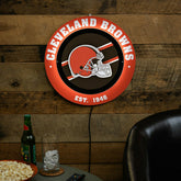 Cleveland Browns, Metal Lite, Round, NFL