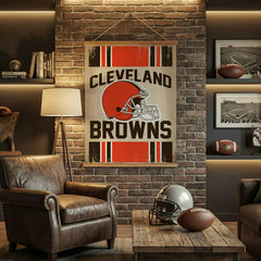 Cleveland Browns, Canvas Wall Tapestry, Large, 54x36, NFL, Home