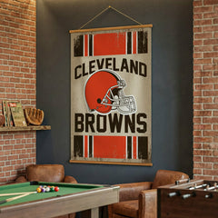 Cleveland Browns, Canvas Wall Tapestry, Large, 54x36, NFL, Home