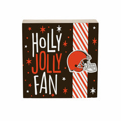Cleveland Browns Block, Holiday, 6x6, NFL, Home
