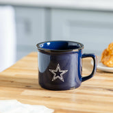 Dallas Cowboys Ceramic Camp Cup with Enamel Finish, 14oz, NFL