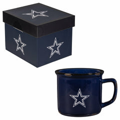 Dallas Cowboys Ceramic Camp Cup with Enamel Finish, 14oz, NFL
