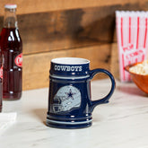 Dallas Cowboys Ceramic Stein Cup, 24oz, NFL, Home