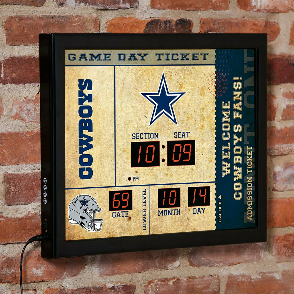 Scoreboard Wall Clock, Dallas Cowboys, NFL, Home