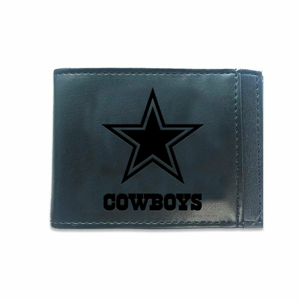 Front Pocket Wallet w/ RFID Blocking, Dallas Cowboys, Black, NFL, Home