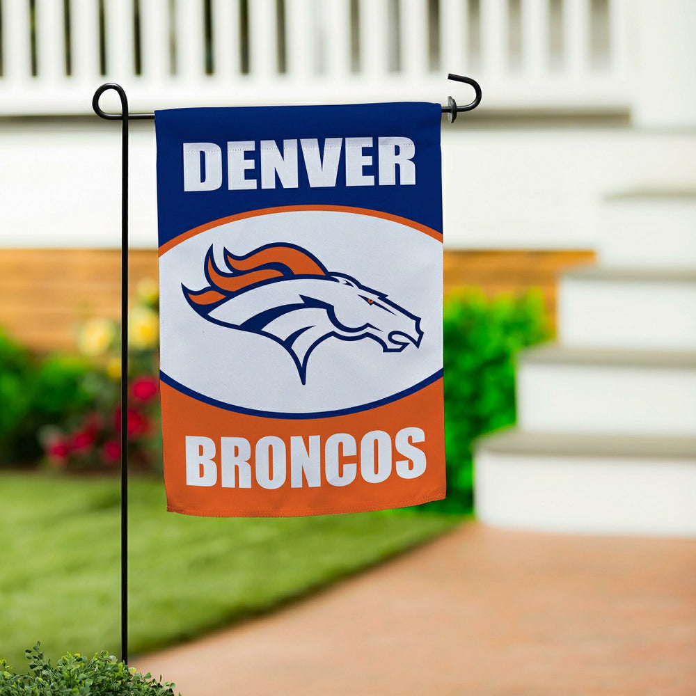 Denver Broncos Suede Garden Flag, NFL