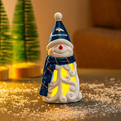 Denver Broncos Snowman LED Statuary, 8", NFL, Home