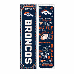 Denver Broncos 46" Double Sided Leaner, Winter Seasonal, NFL, Home