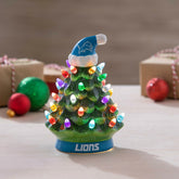 8" LED Ceramic Christmas Tree, Detroit Lions, NFL, Home