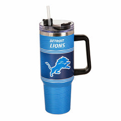 40oz Stainless Steel Canyon Cup w/ Straw, Detroit Lions, NFL, Home