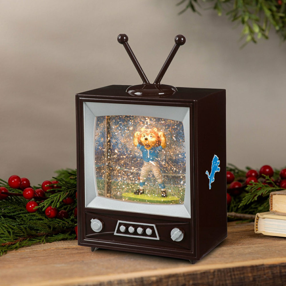 Detroit Lions Vintage TV Water Lantern, NFL, Home
