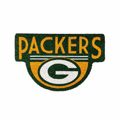 NFL Shaped Coir Door Mat, Packers, NFL