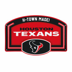 Houston Texans USA Embossed Steel Wall Sign, 11" x 17", NFL, Home