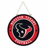Houston Texans Round Door Décor with Hanging Rope, 18x18, NFL, Home