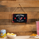 Houston Texans Wood Wall Sign, 6x11, NFL, Home