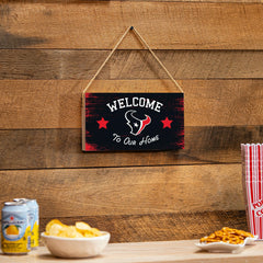 Houston Texans Wood Wall Sign, 6x11, NFL, Home