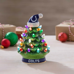 8" LED Ceramic Christmas Tree, Indianapolis Colts, NFL, Home