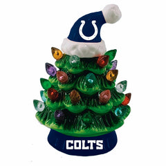 4" Mini LED Tabletop Christmas Tree, Set of 2, Indianapolis Colts, NFL, Home