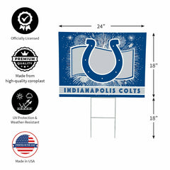 Indianapolis Colts Yard Sign, Patriotic, NFL, Home